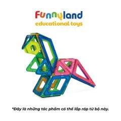 Đồ chơi xếp hình nam châm Hàn Quốc Magformers Công viên khủng long 40 mảnh