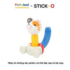 Đồ chơi xếp hình nam châm Hàn Quốc Stick-O PEEKABOO CAT & DOG SET