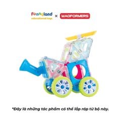 Đồ chơi xếp hình nam châm Hàn Quốc Magformers Bánh xe phát sáng 22 mảnh