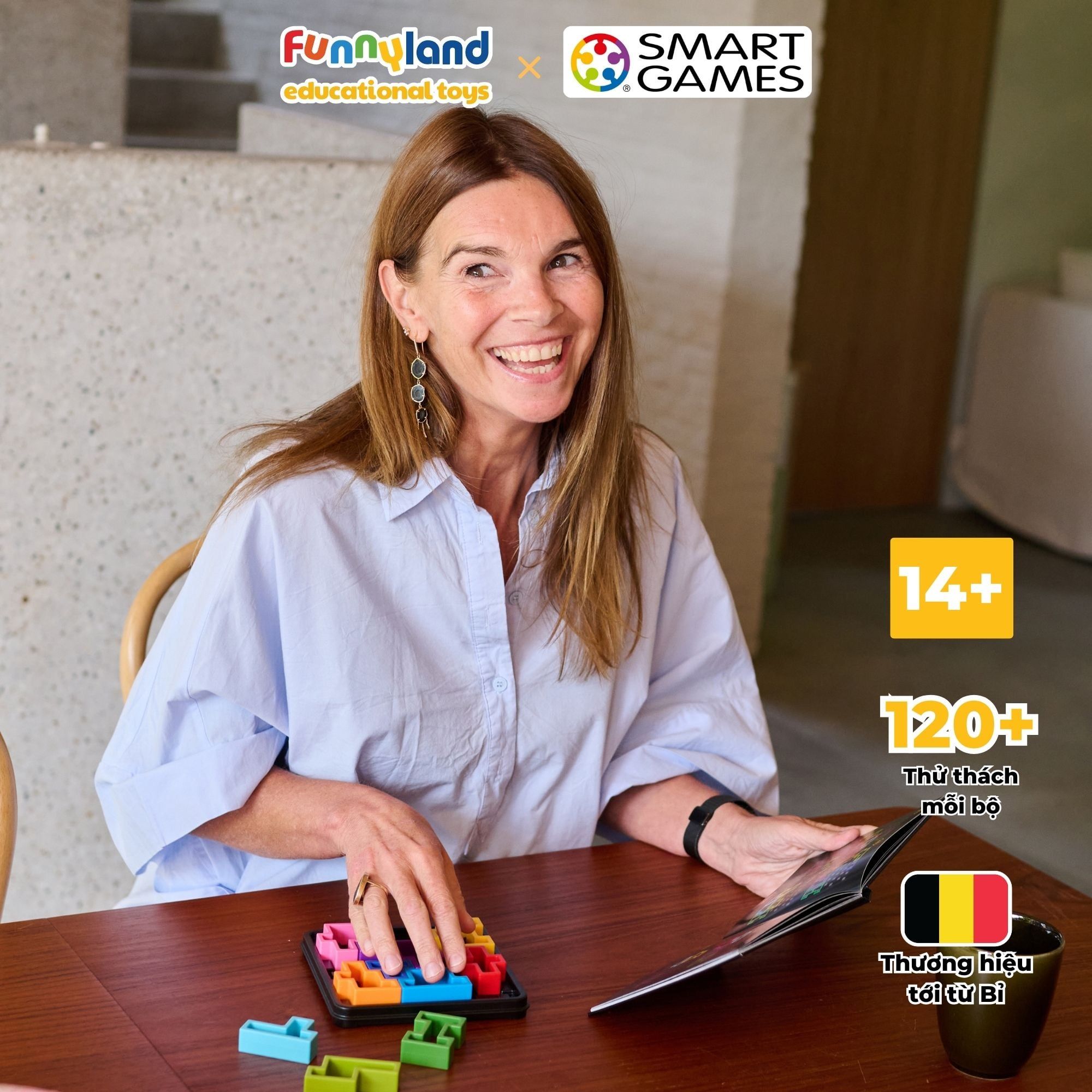 Đồ chơi trí tuệ Smartgames thử thách IQ Deluxe - Square