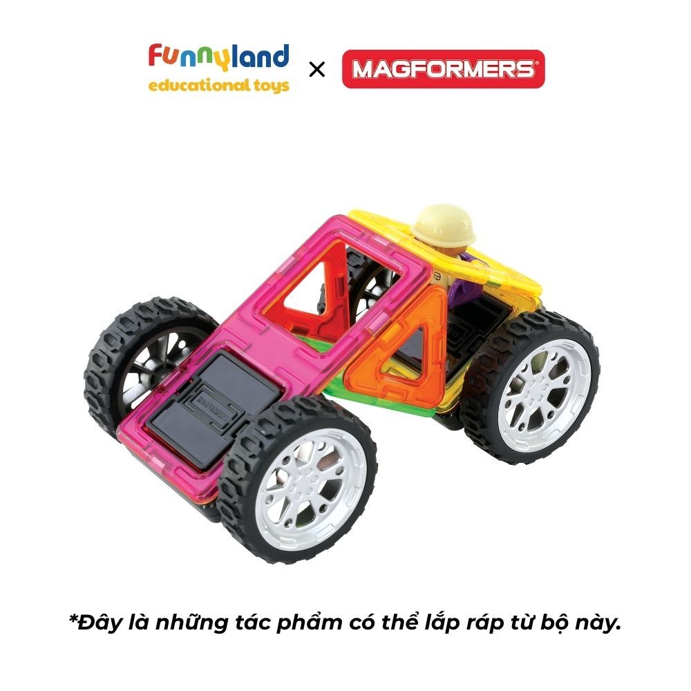 Magformers - Bộ Xe Thám Hiểm Jungle Rally (Kèm Nhân Vật)