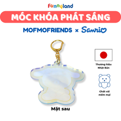 Móc Khóa Phát Sáng - Thú Bông Thỏ lùn Hà Lan Netherland Dwarf Rabbit đội mũ Cinnamoroll