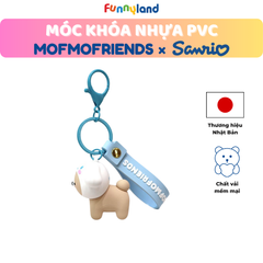 Chú Thỏ lùn Hà Lan đội nón Cinnamoroll - Móc Khóa Nhựa PVC