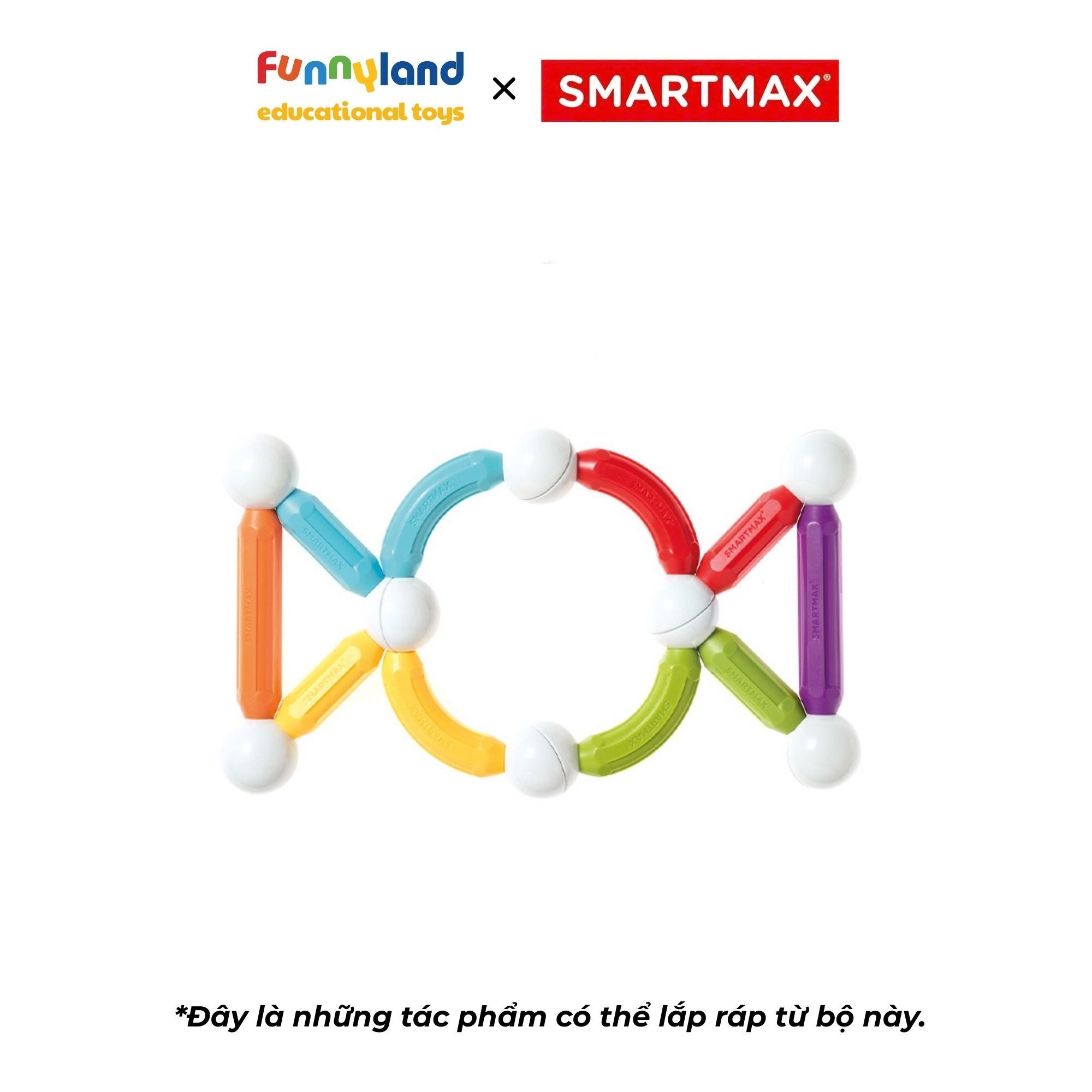 Bộ Xếp Hình Nam Châm Cơ Bản (30 pcs) SmartMax