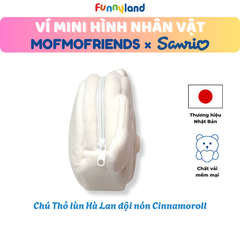 Chú Thỏ lùn Hà Lan đội nón Cinnamoroll - Ví Mini hình nhân vật