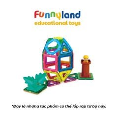 Đồ chơi xếp hình nam châm Hàn Quốc Magformers Công viên khủng long 40 mảnh