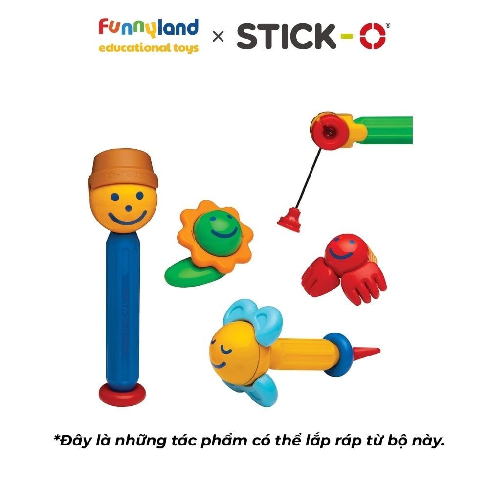 Đồ chơi xếp hình nam châm Hàn Quốc Stick-O FISHING SET