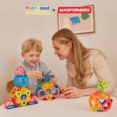 Đồ chơi xếp hình nam châm Hàn Quốc Magformers Thử thách 30 mảnh
