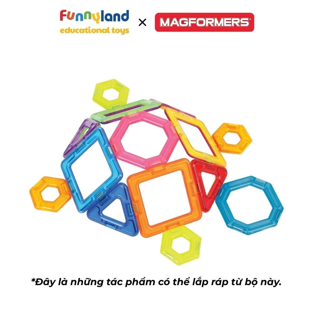 Đồ chơi xếp hình nam châm Hàn Quốc Magformers Bộ thử thách 14 mảnh
