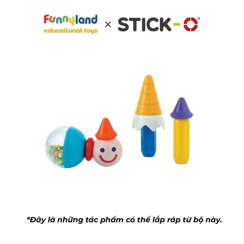 Stick-O - Bộ bạn thân ngộ nghĩnh (10 chi tiết) Stick-O