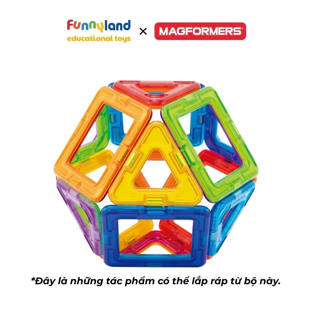 Đồ chơi xếp hình nam châm Hàn Quốc Magformers Hộp Sáng Tạo