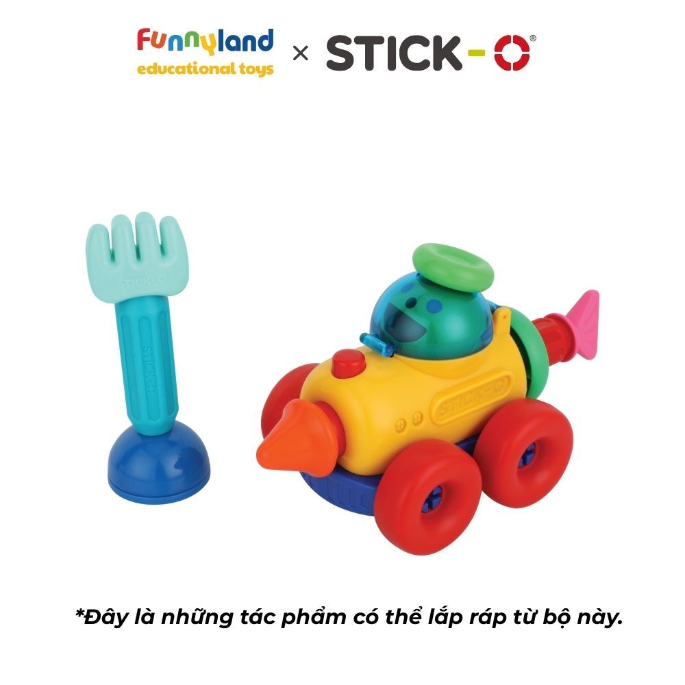 Đồ chơi xếp hình nam châm Hàn Quốc Stick-O MY FIRST WHEEL SET