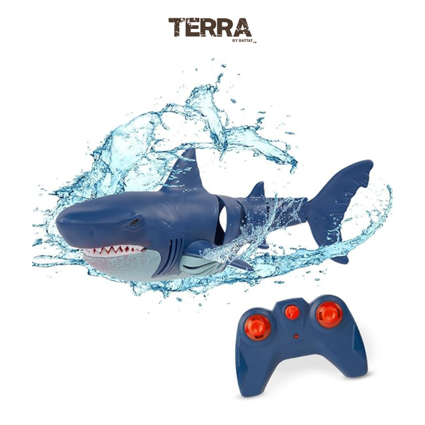 Đồ chơi mô hình động vật Terra - Cá mập điều khiển từ xa màu xanh