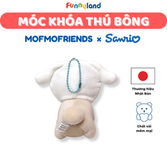 Móc Khóa Thú Bông - Thú Bông Thỏ lùn Hà Lan Netherland Dwarf Rabbit độ mũ Cinnamoroll