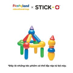 Đồ chơi xếp hình nam châm Hàn Quốc Stick-O BASIC 30 SET
