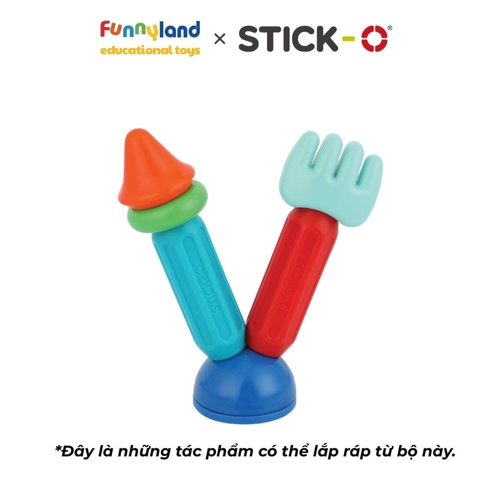 Stick-O - Bộ bánh xe đầu tiên (9 chi tiết) Stick-O