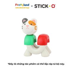 Đồ chơi xếp hình nam châm Hàn Quốc Stick-O PEEKABOO CAT & DOG SET