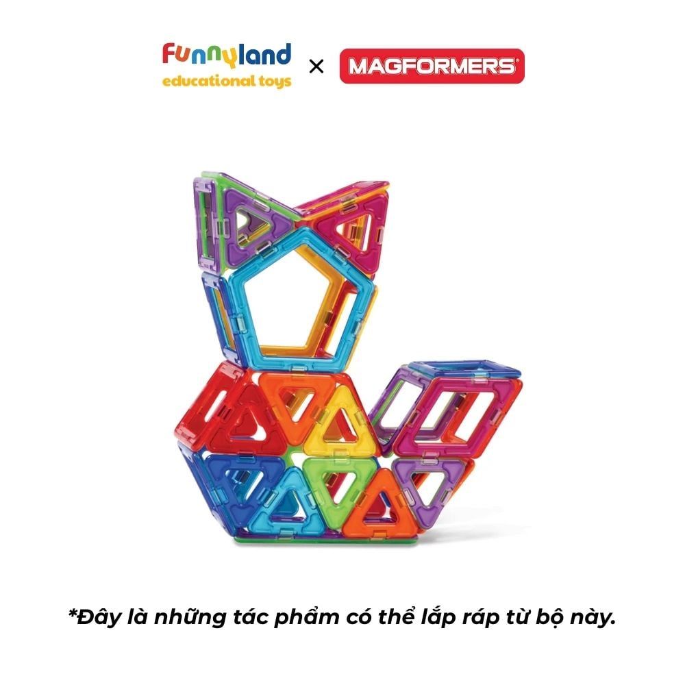 Đồ chơi xếp hình nam châm Hàn Quốc Magformers sáng tạo 60 mảnh