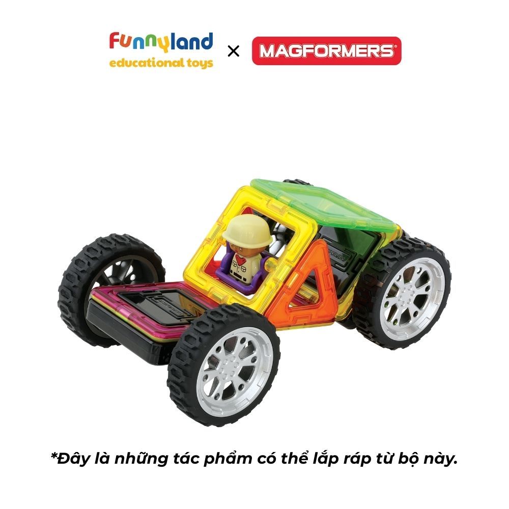 Magformers - Bộ Xe Thám Hiểm Jungle Rally (Kèm Nhân Vật)