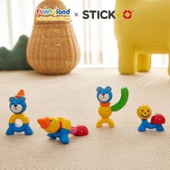 Đồ chơi xếp hình nam châm Hàn Quốc Stick-O PEEKABOO BEAR SET