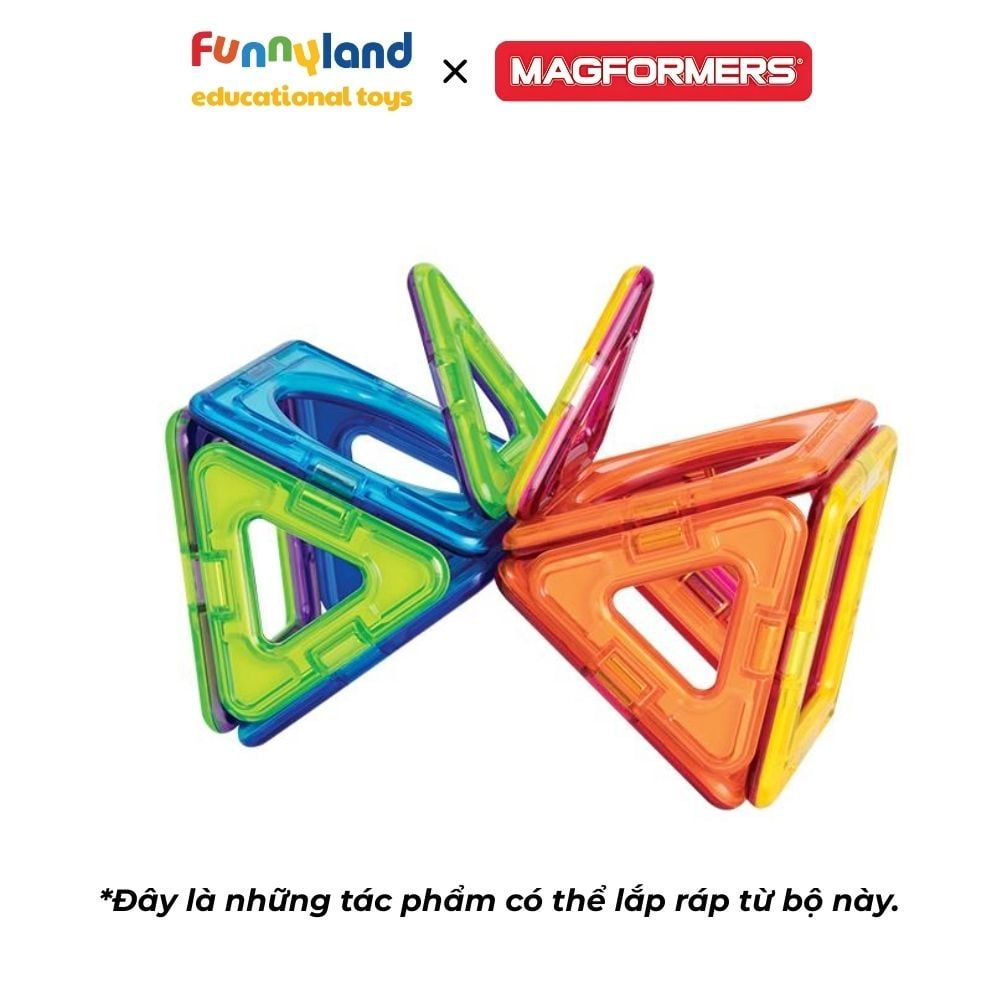 Đồ chơi xếp hình nam châm Hàn Quốc Magformers Bộ mở rộng 14 mảnh