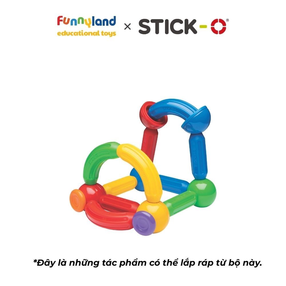 Đồ chơi xếp hình nam châm Hàn Quốc Stick-O BASIC 20 SET