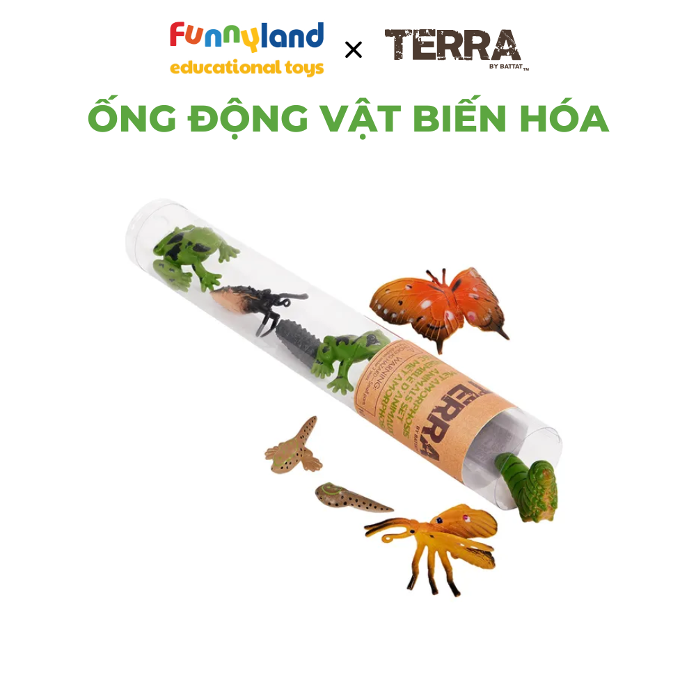Đồ chơi mô hình động vật Terra - Ống Động Vật Biến Hóa