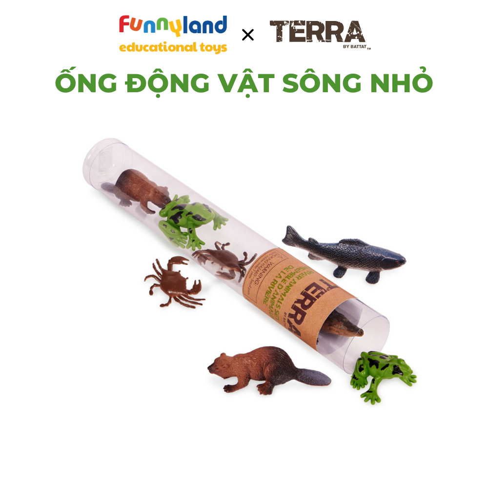 Đồ chơi mô hình động vật Terra - Ống Động vật sông nhỏ