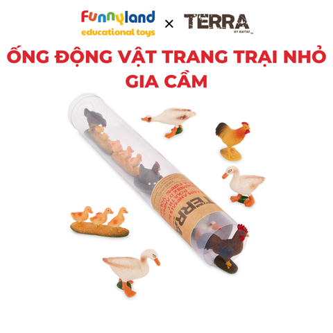 Đồ chơi mô hình động vật Terra - Ống Động vật trang trại nhỏ - Gia cầm