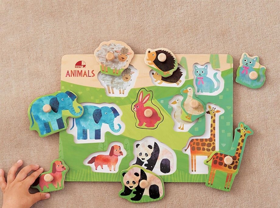 Geni - Mảnh ghép con thú bằng gỗ (Animal Puzzle)