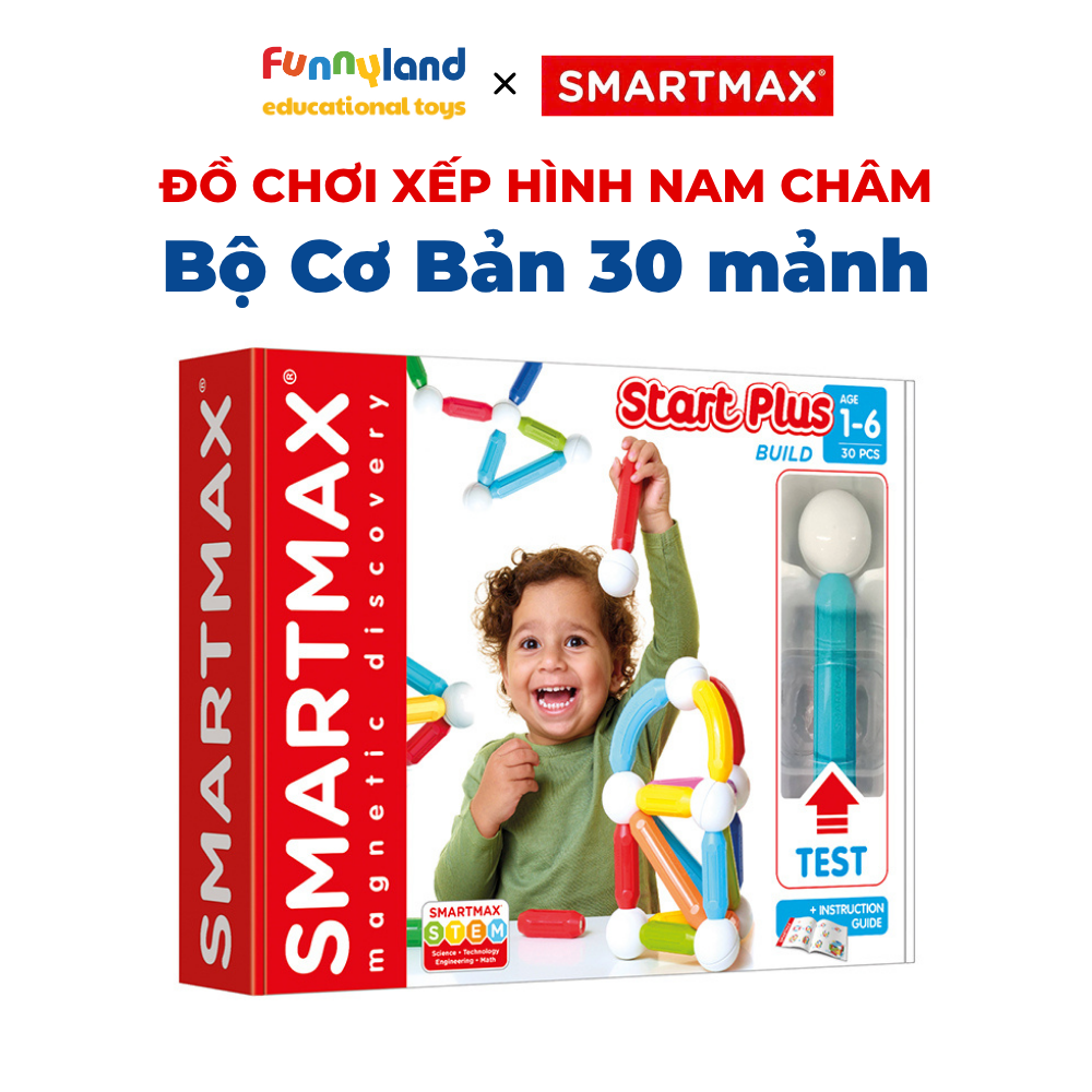 SmartMax - Bộ Xếp Hình Nam Châm (30 pcs)