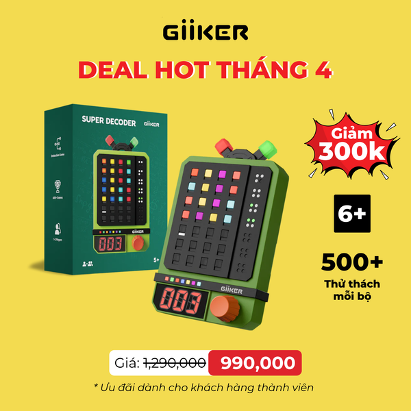 Đồ chơi giải đố cầm tay thông minh Giiker Super Decoder