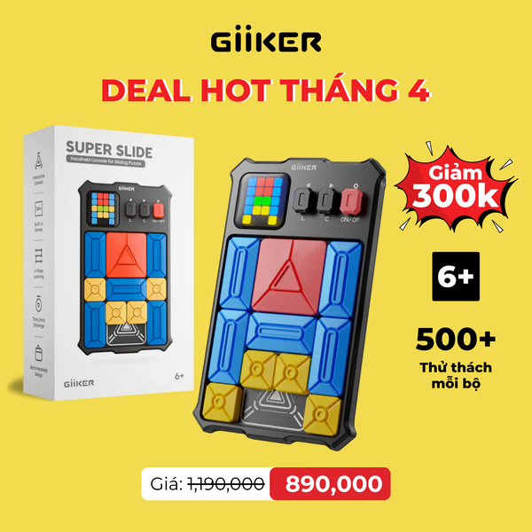 Đồ chơi xếp hình nam châm cảm ứng thông minh Giiker Super Slide
