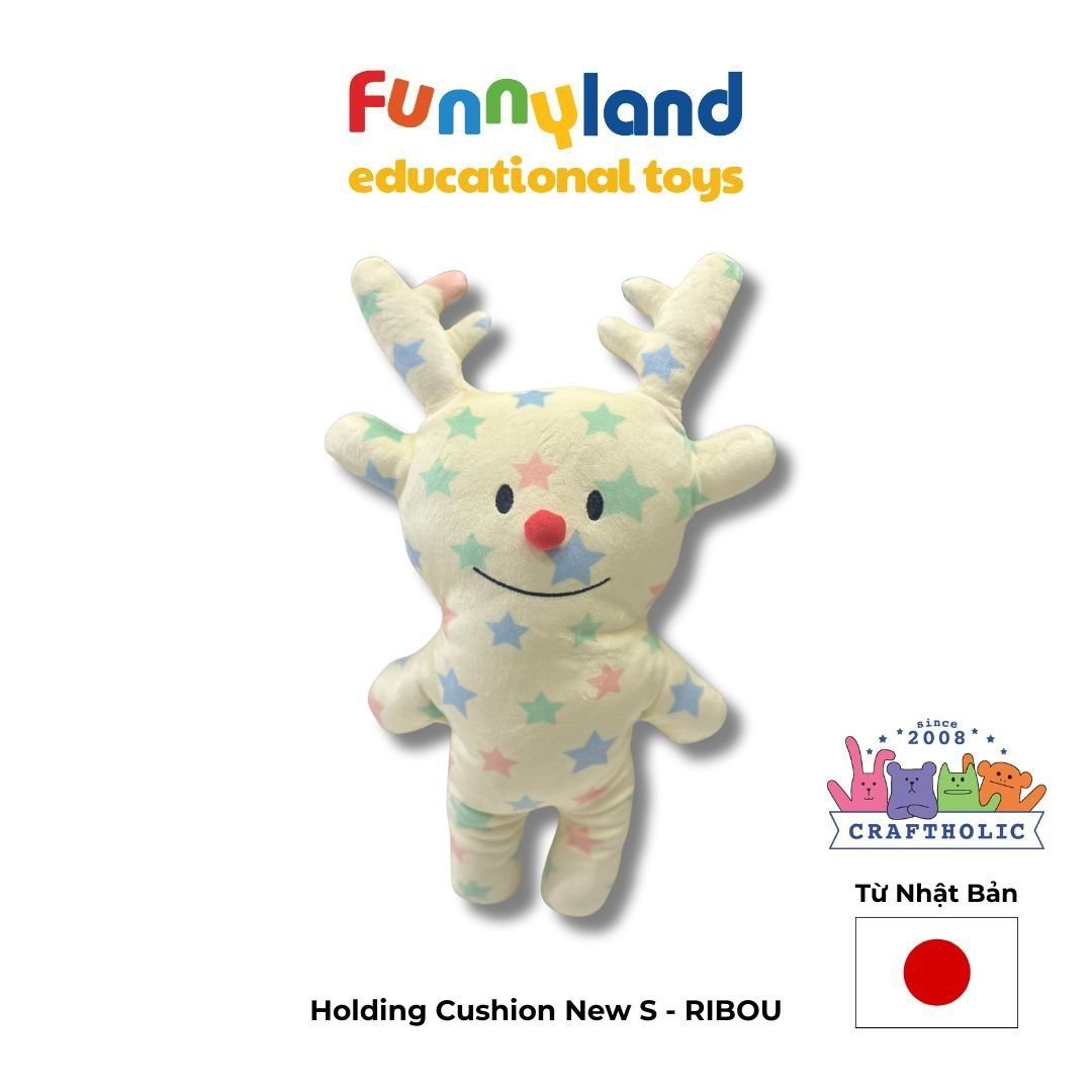  Gấu bông Nhật Bản mềm mịn Craftholic - RIBOU Hươu Năng Động (New S) 