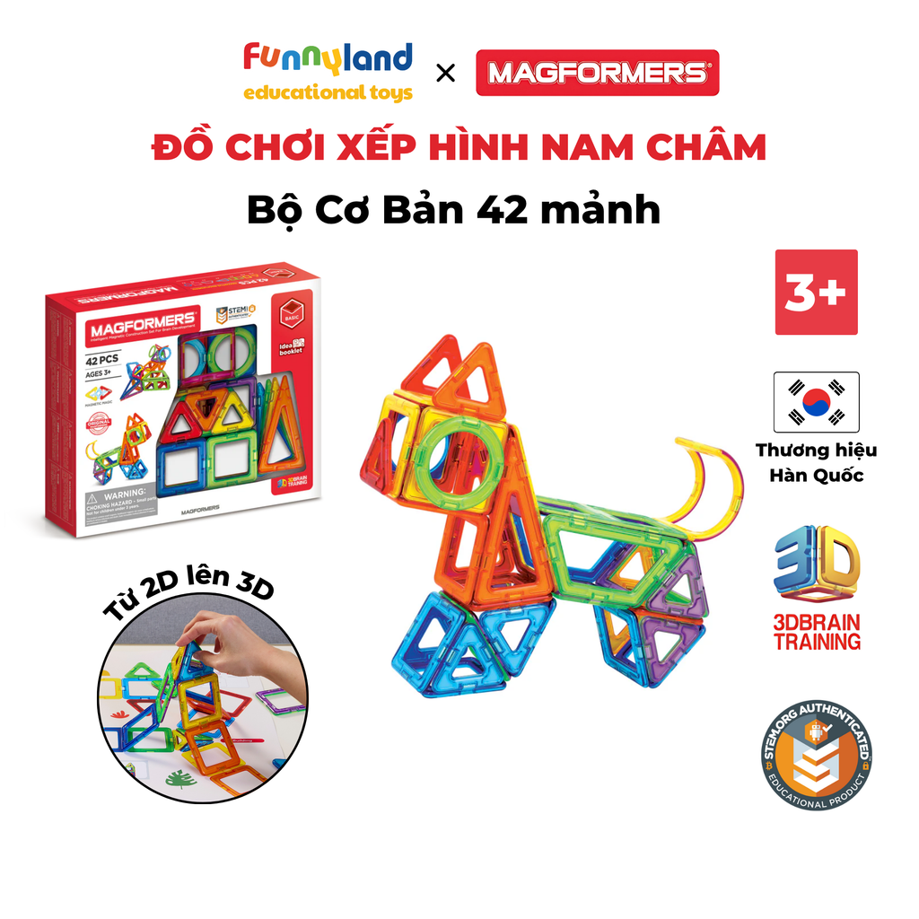 Magformers - Bộ cơ bản 42 mảnh