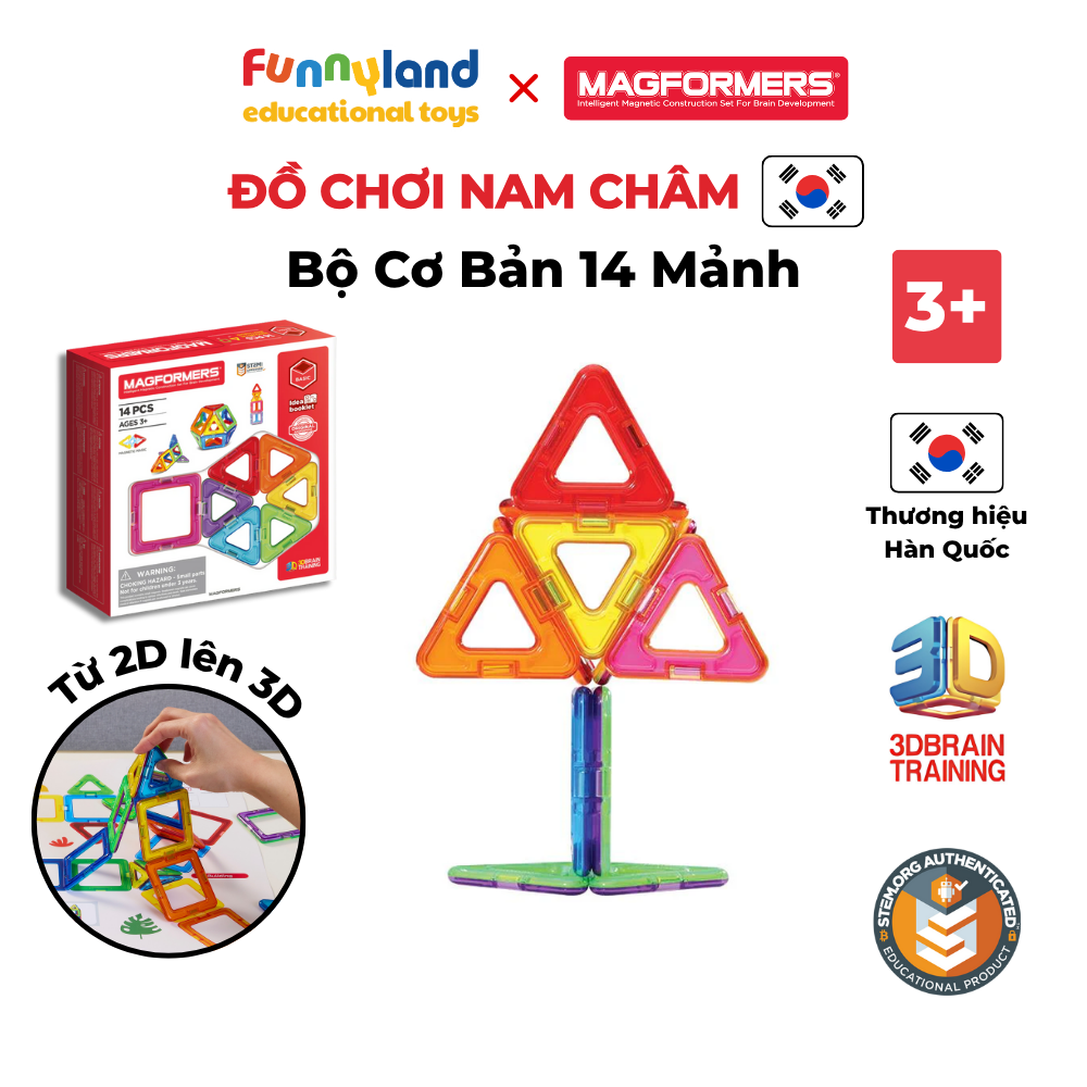 Magformers - Bộ cơ bản 14 mảnh