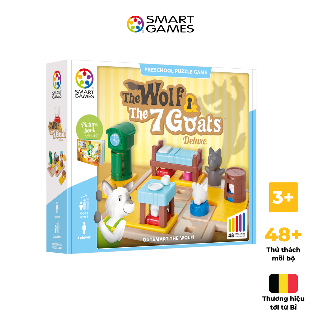 SmartGames - Thử thách Wolf & The 7 Goats
