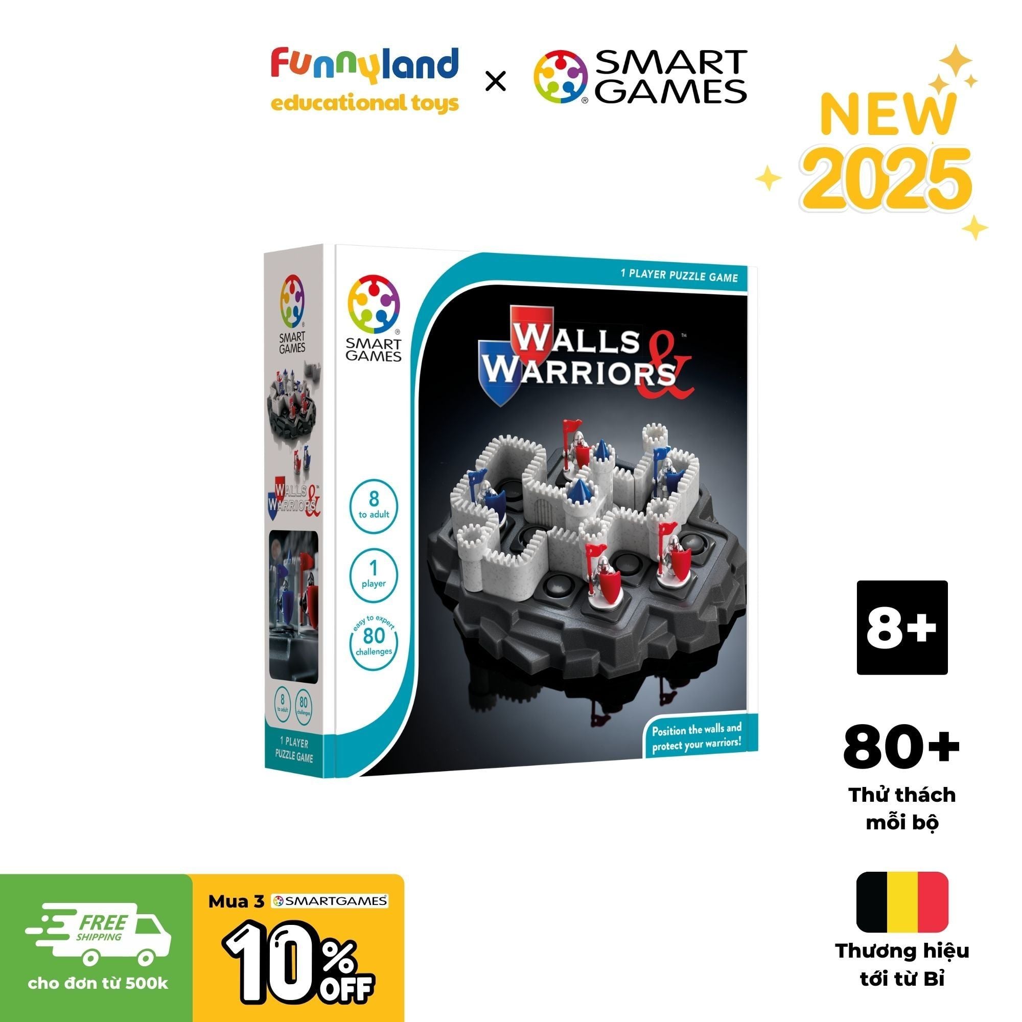 Đồ chơi trí tuệ Smartgames Thử thách Walls & Warriors