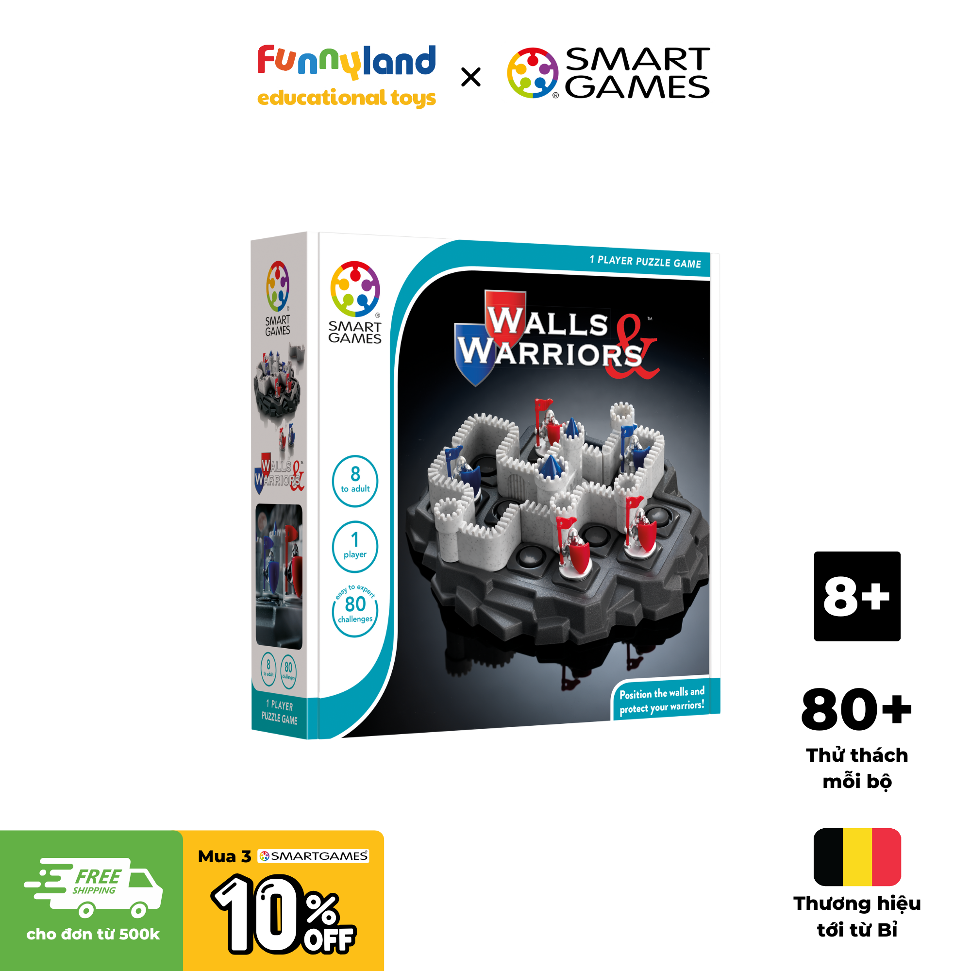 Đồ chơi trí tuệ Smartgames Thử thách Walls & Warriors