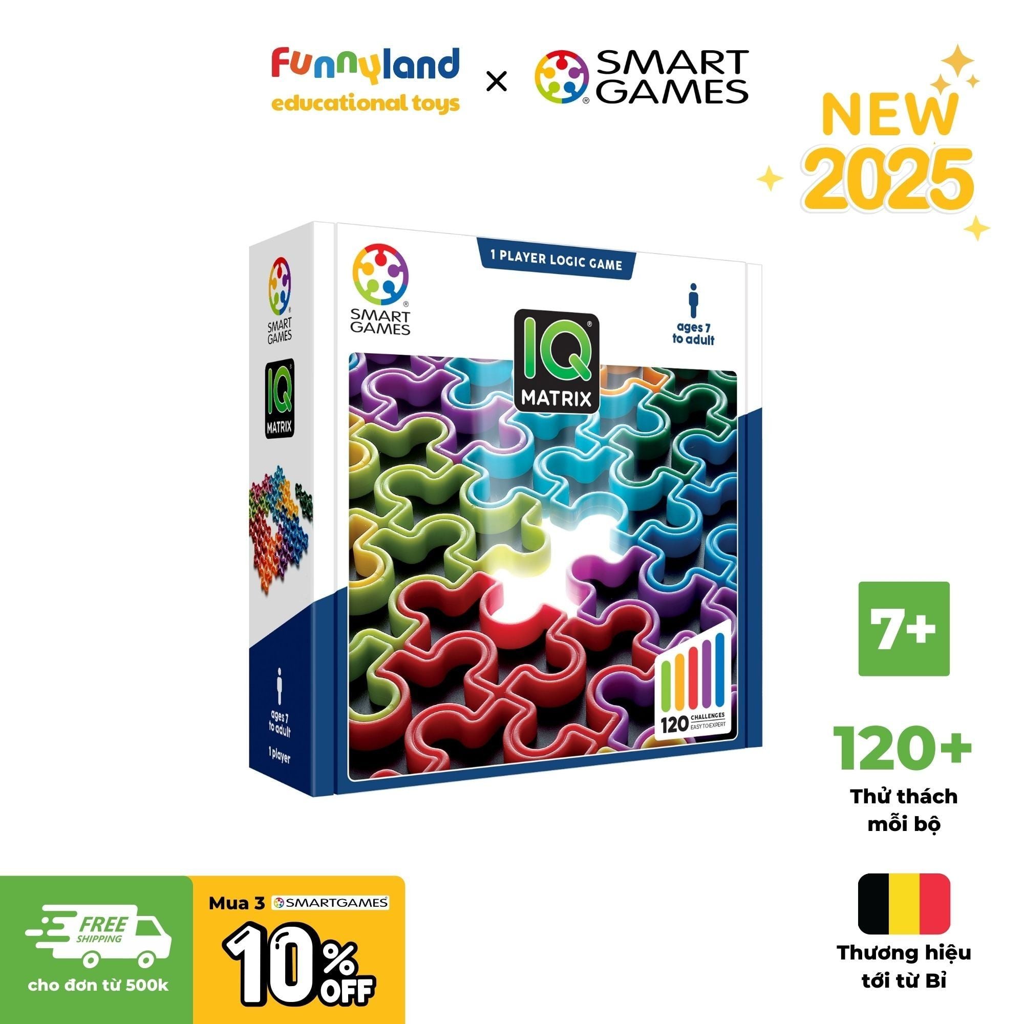 Đồ chơi trí tuệ Smartgames Thử thách IQ Matrix