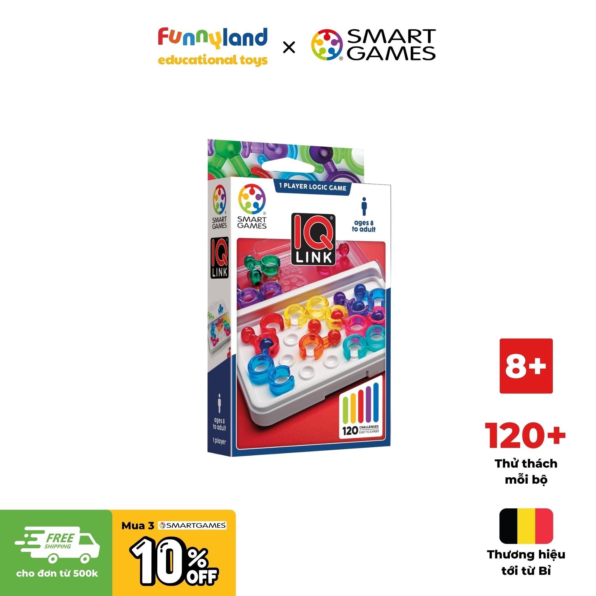 Đồ chơi trí tuệ Smartgames Thử thách IQ Link