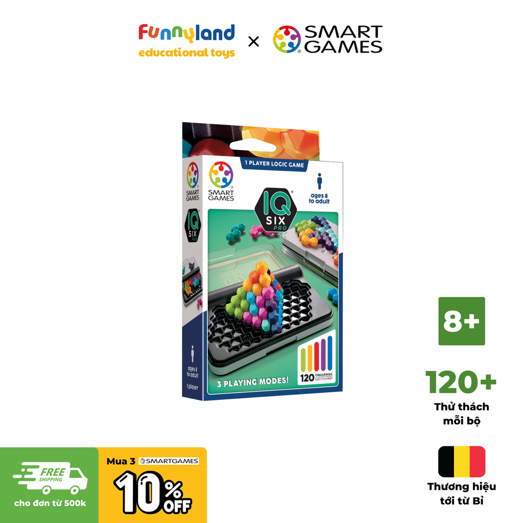 Đồ chơi trí tuệ Smartgames Thử thách IQ Six Pro (SG 479)