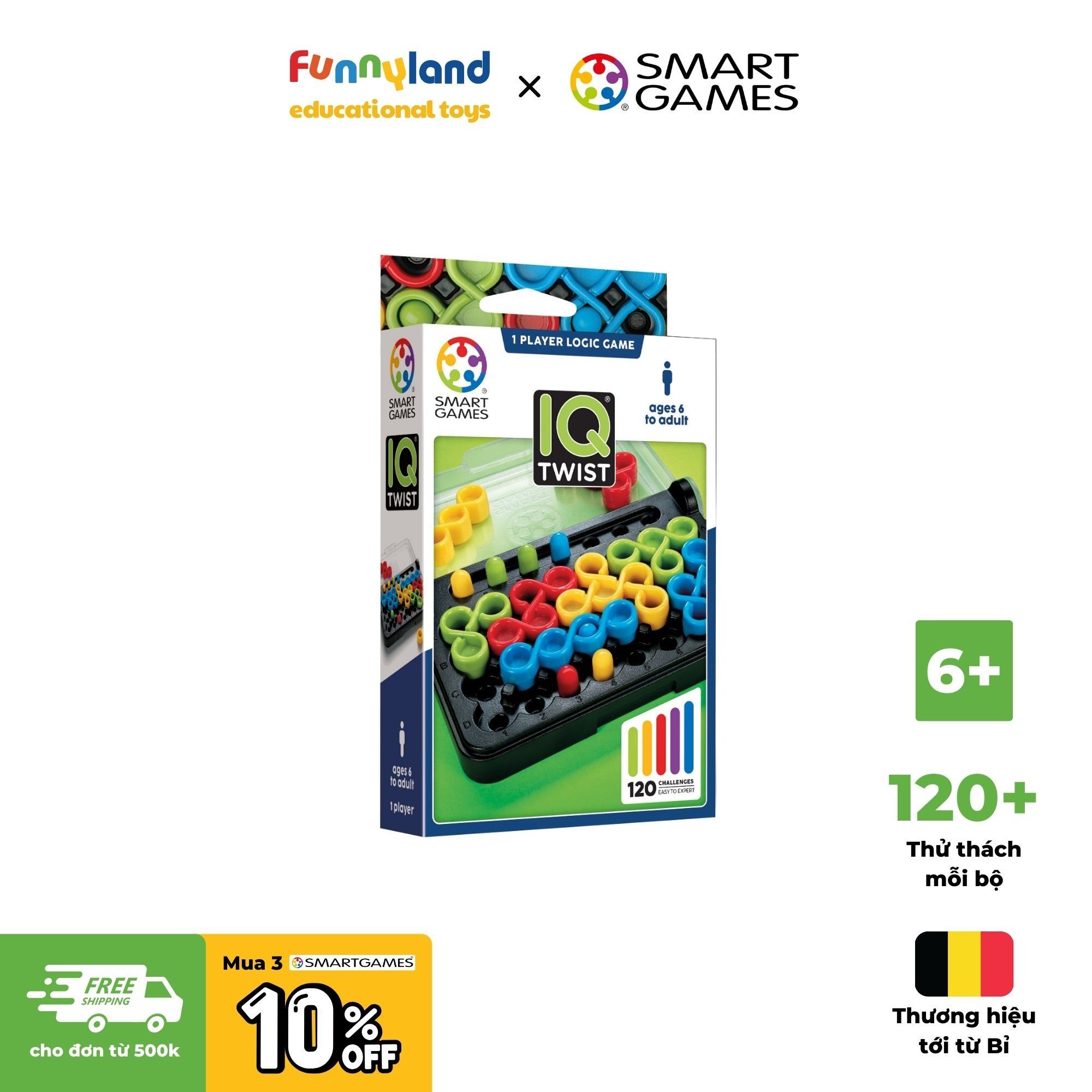 Đồ chơi trí tuệ Smartgames Thử thách IQ Twist (SG 488)