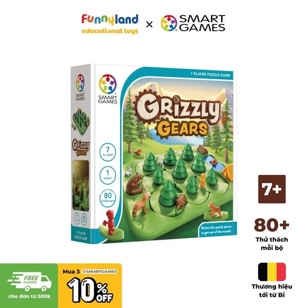 Đồ chơi thông minh Smartgames Thử thách SmartGames Grizzly Gears