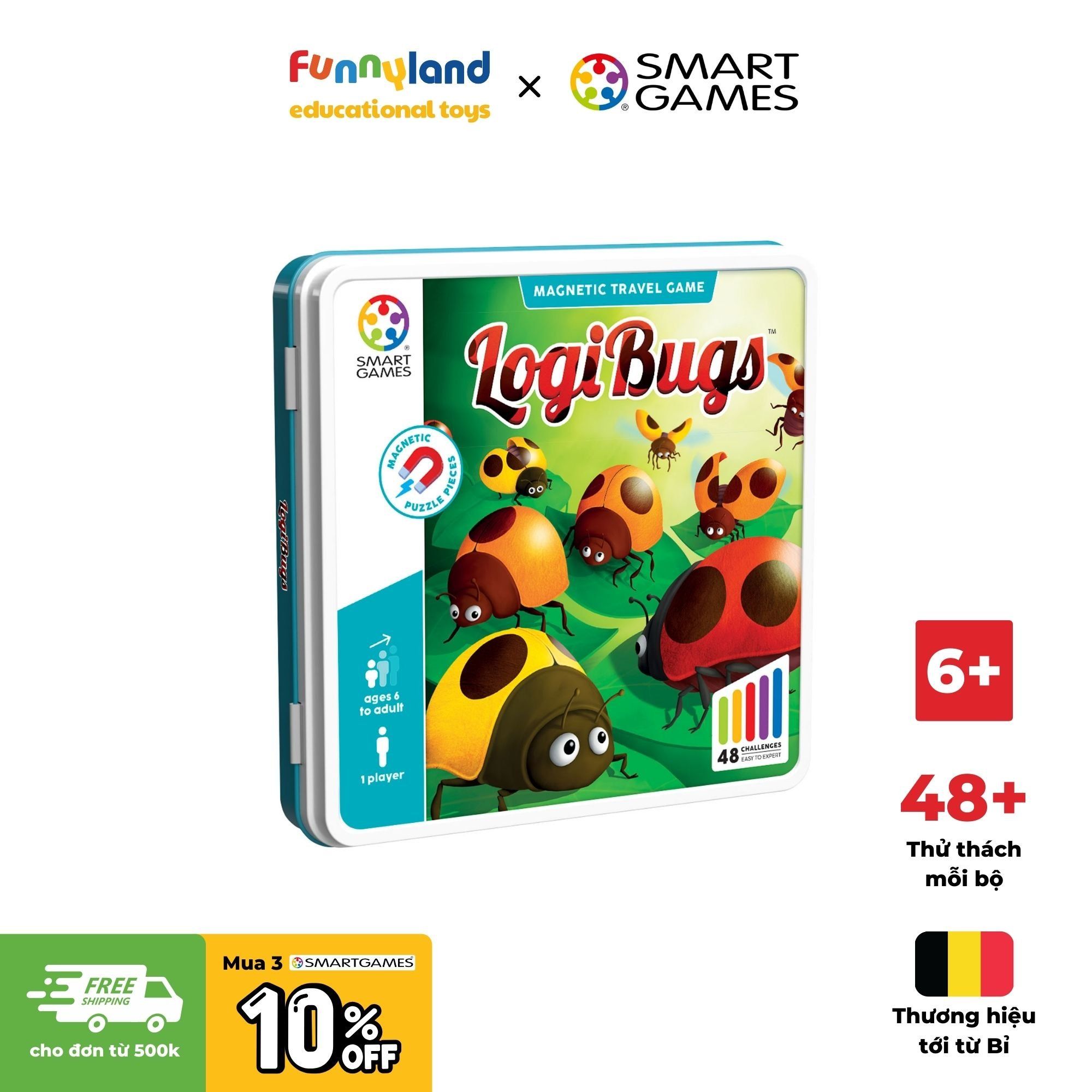 Đồ chơi trí tuệ Smartgames Thử thách Logibugs