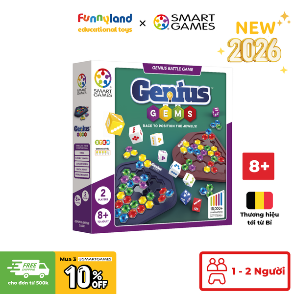 Đồ chơi trí tuệ Smartgames thử thách Genius Gems