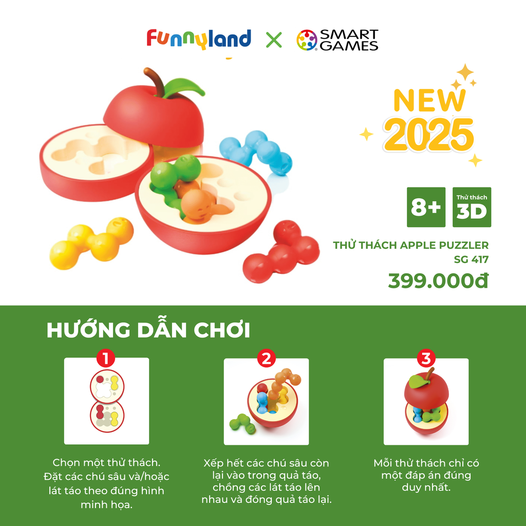 SmartGames - Thử thách Apple Puzzler
