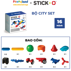 Đồ chơi xếp hình nam châm Hàn Quốc Stick-O CITY SET