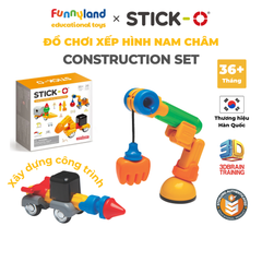 Đồ chơi xếp hình nam châm Hàn Quốc Stick-O CONSTRUCTION SET