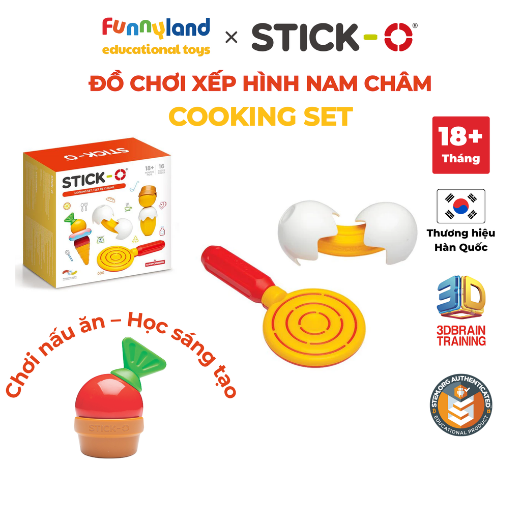 Stick-O - Bộ Nấu ăn 16 mảnh